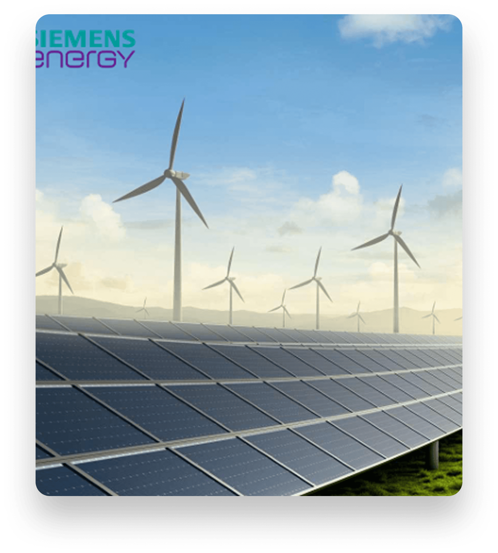 Solar field and turbines